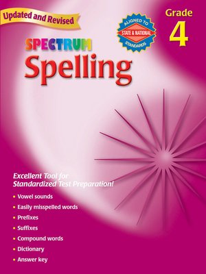 cover image of Spelling, Grade 4